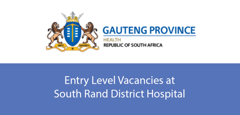 South Rand District Hospital Is Hiring Entry Level Positions