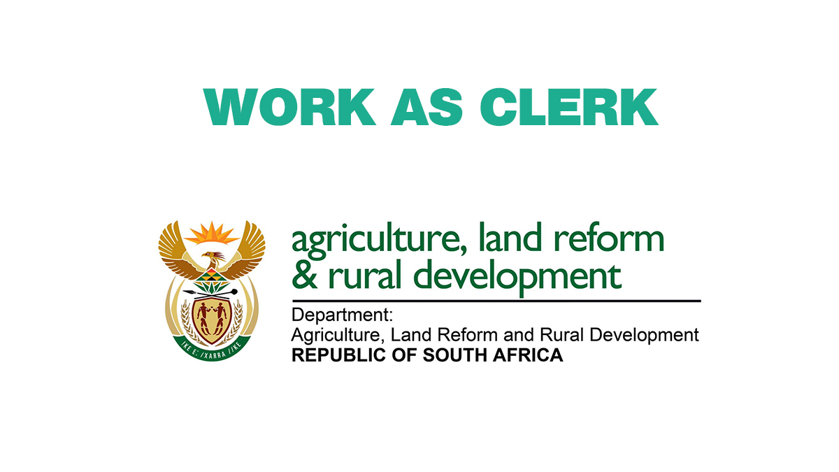 Fill in as Clerk at Department of Agriculture and Rural Development