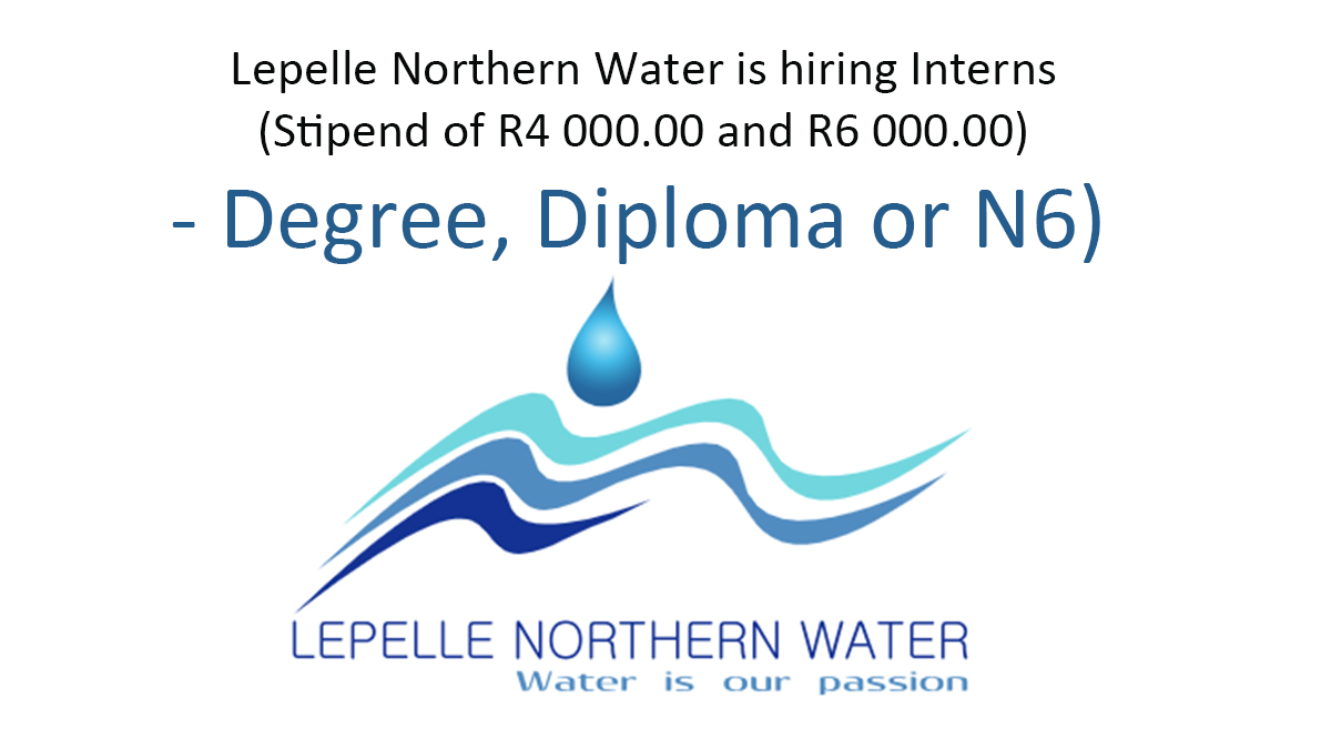 Lepelle Northern Water is recruiting Interns