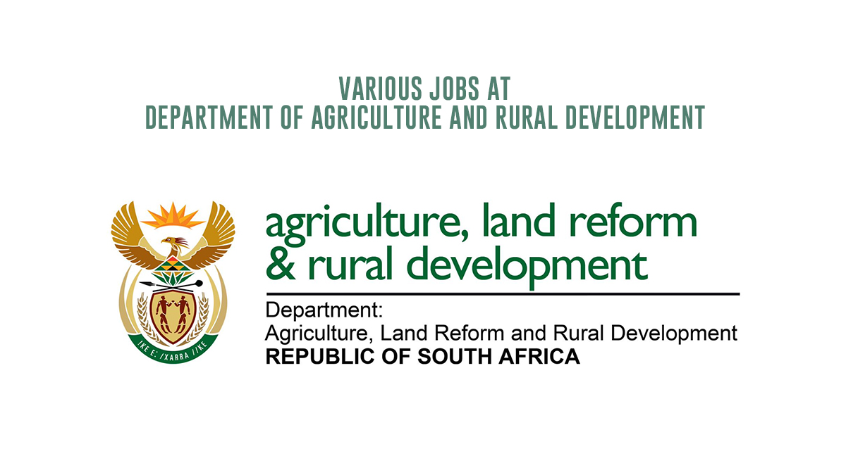 Different Positions at Department of Agriculture and Rural Development