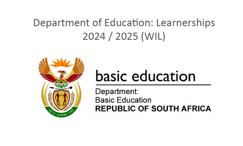 Learnerships 2024 / 2025 at Department of Education Apply Now