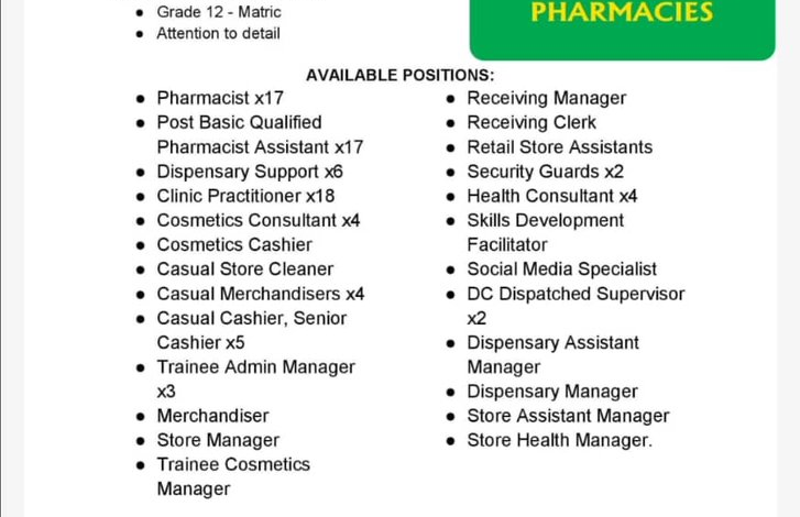 Exciting Job Opportunities at Dischem: Start Your Career Today!