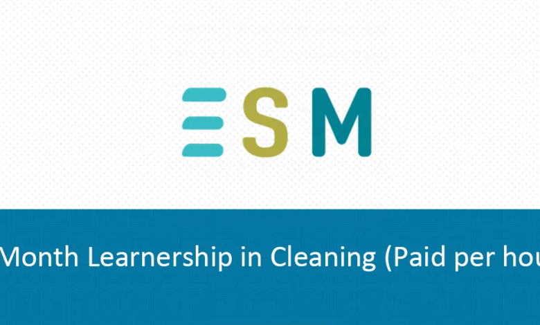 Start Your Career with a 3-Month Cleaning Learnership (Paid per Hour)