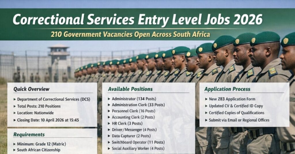 Correctional Services Entry Level Jobs 2026