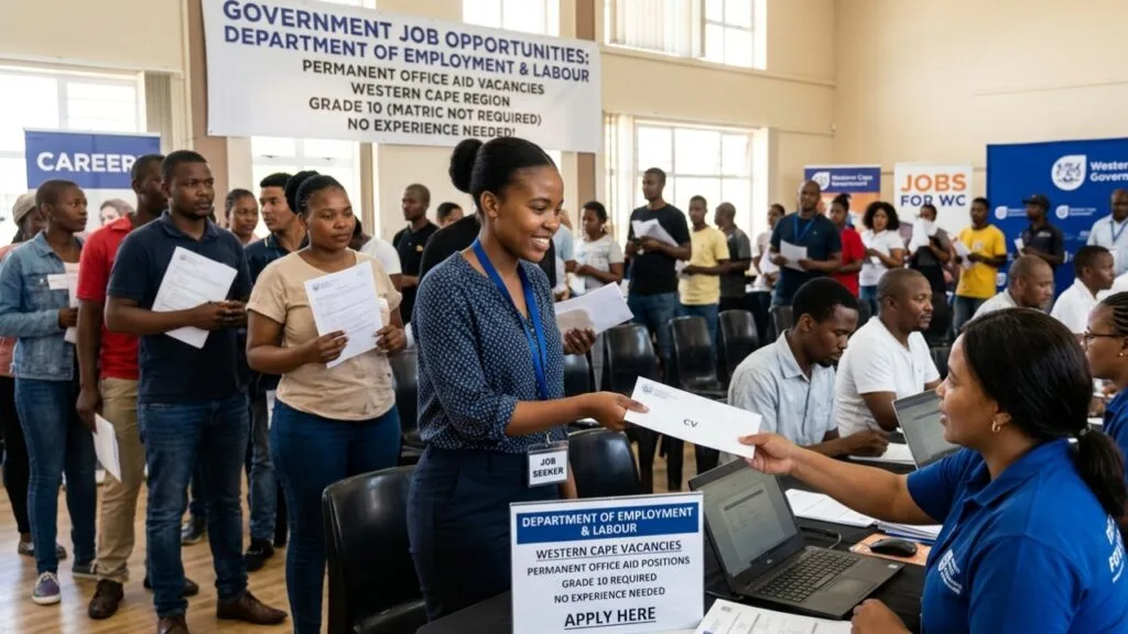 Department of Employment and Labour Office Aid vacancies 2026 Western Cape