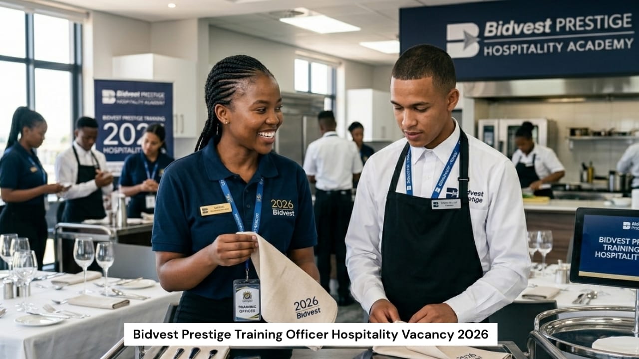 Bidvest Prestige Training Officer Hospitality Vacancy 2026