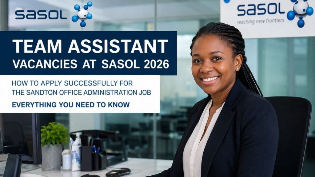 Team Assistant Vacancies Sasol