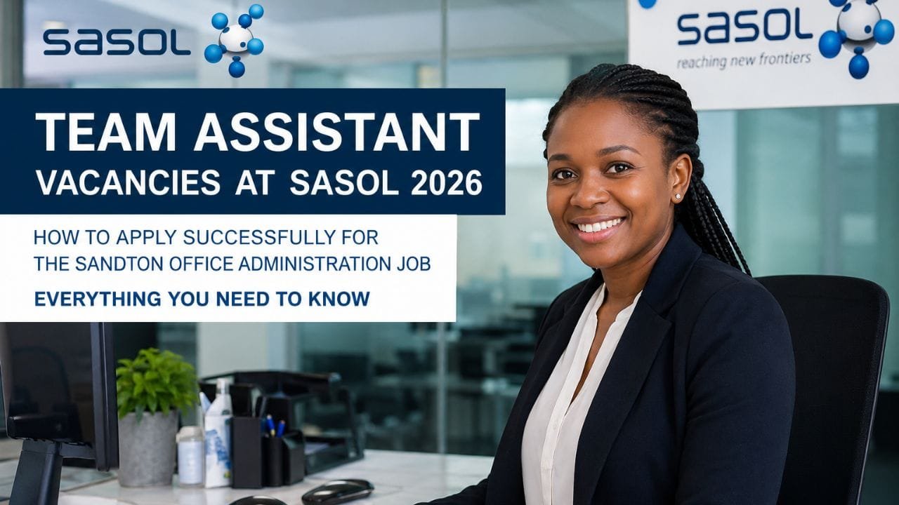 Team Assistant Vacancies Sasol